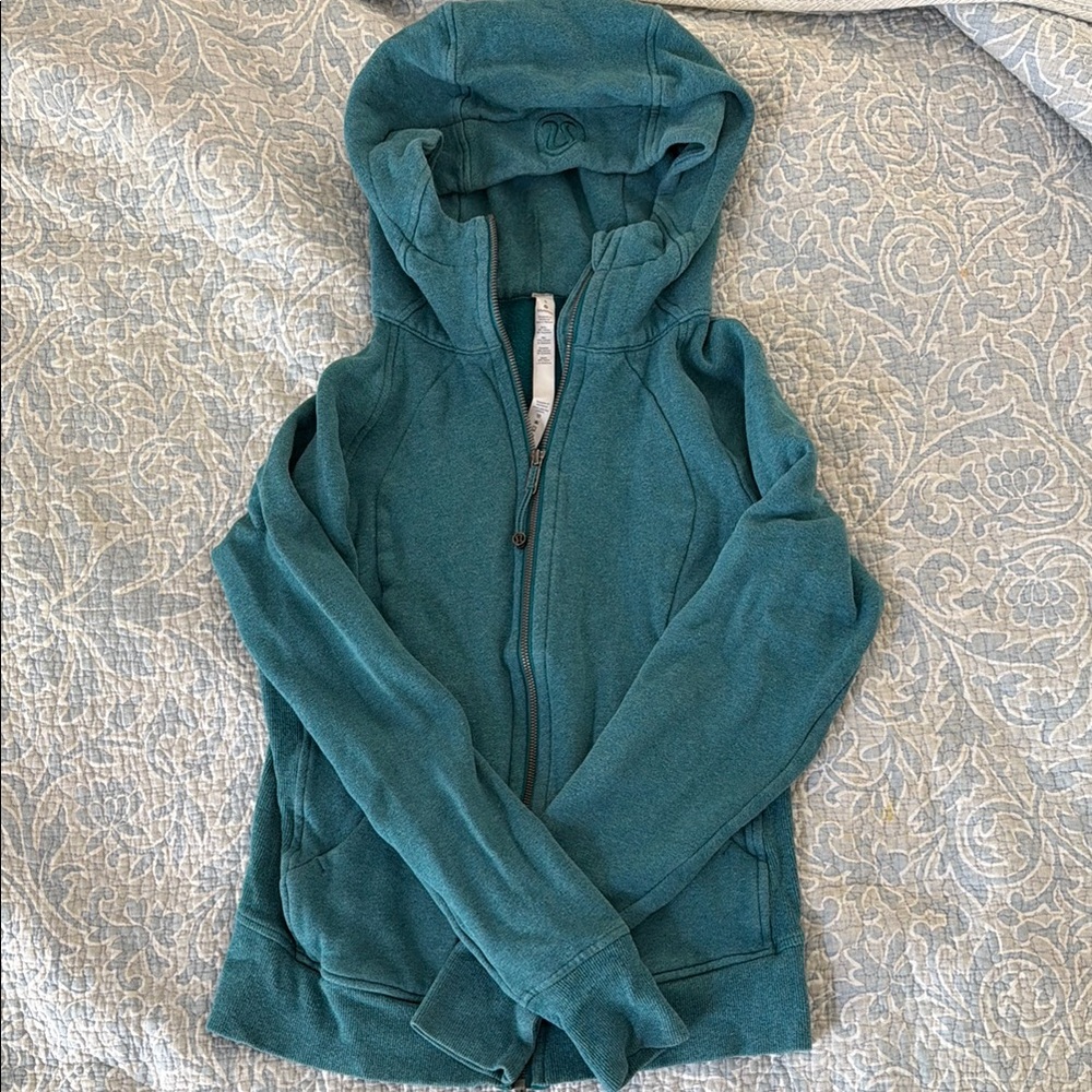 Teal Zip-Up Hoodie